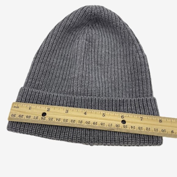 Brooks Brothers Netjets Merino Wool Blend Beanie Hat - Picture 6 of 8